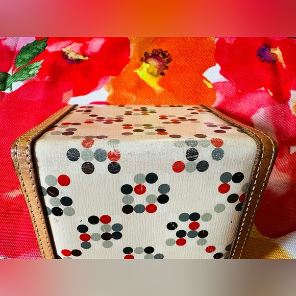 Burberry Small Card Holder Wallet Vintage Blue Ltd edition Label POLKA DOTS - Picture 2 of 7